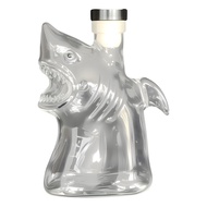 Shark Glass Wine Decanter Liquor Bottle with Airtight Stopper 300ml Whiskey Vodka Beer Container Hom