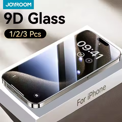 Joyroom 1/2/3pcs 9D Screen Protector Tempered Glass for iPhone 16 15 14 13 12 11 Pro Max Protective 