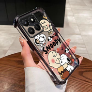 Honor เคส X7d X7C X6C X8C X8b X7a 5G X7b X5b X6A การ์ตูนสนูปี้เคสใสกันกระแทกมุมเคลือบเคสนิ่ม