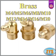 45 °/90 °/180 ° Butter Nozzle Copper Nozzle Connector Copper Oil Cup Oil Nozzle Oil Gun Injection Ex