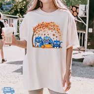 เสื้อยืด Kpop Demon Hunters ฤดูใบไม้ร่วง เสื้อยืด Kpop Huntrix โปสเตอร์แฟนคลับ Saja Girls เสื้อยืด K