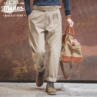 Maden brand Workwear style 2025 new men young mature gentleman American retro World War II high-wais