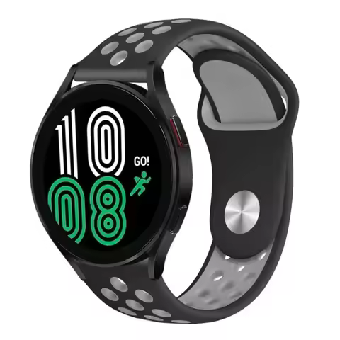 20mm 22mm Sport Band for Samsung Galaxy Watch 6 Classic 5 Pro 3 45mm, Gear S3, Breathable Silicone H
