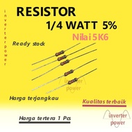 R Resistor 5K6 ohm 1/4 watt 5% pack of 10 Pcs