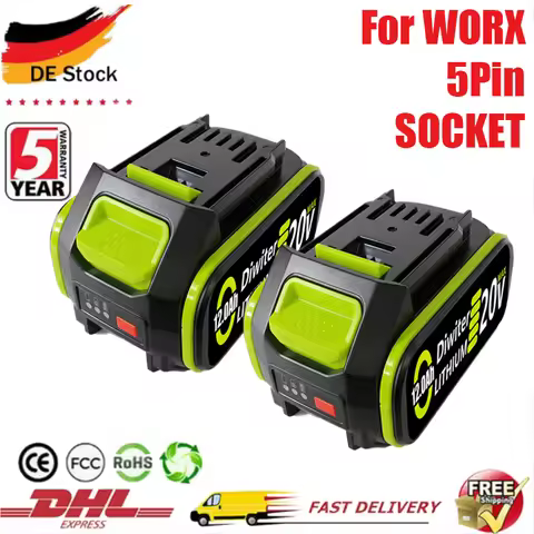 100% Original Replacement New battery 20V 6.0Ah/8.0Ah for WORX power tool series compatible with WA3