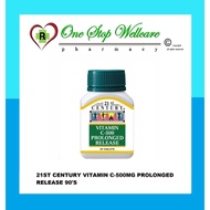 21ST CENTURY VITAMIN C 500MG PELEPASAN BERLANJUTAN / 21ST CENTURY VITAMIN C 500MG PROLONGED RELEASE 
