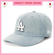 New Era Pre-Curved 59FIFTY Los Angeles Dodgers Denim Cap - LA Washed Denim