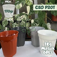Pot Bunga Tinggi CEO Ukuran 20 Plastik Tebal Unik Premium 
