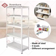 2 in 1 Boltless Rack White Shelving Storage Rack Store Room Full Metal Rack Rak Serbaguna Kitchen Ra