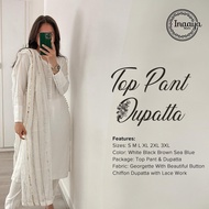 S-3XL Beautiful Soft Cotton Pakistani Set with Beads and Sequence Work on Dupatta