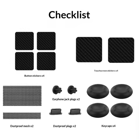 Protective Kit For Steam Deck OLED Dust Proof Kit Button Sticker Silicone Caps for Steam Deck OLED G