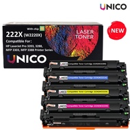 Unico 222X Toner W2220X Replacement For HP-222X Toner Use In LaserJet Pro 3203, 3288, MFP 3303, MFP 