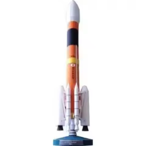 40cm H-2 Rocket 3D Paper Model DIY Handmade Aerospace Origami Paper Art Toys
