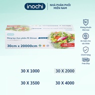 Inochi PE stretch food wrap 30x10000cm, with convenient cutter, can be used in the microwave