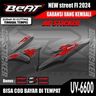 Transparent UV Sticker Striping BEAT deluxe New 2024 Smart Key Sticker List Variation API Honda Moto