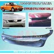 PROTON WIRA /SATRIA FRONT GRILLE (TYPE-R) MATERIAL (FIBER) CAR BODYKIT