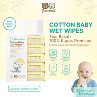 Cotton Wet Wipes 100 Sheets Ultra soft Non-Alcoholic Baby Wet Wipes