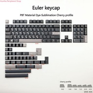 Humha Euler keycaps PBT Material Dye-Sublimation Cherry profile Mechanical Keyboard keycap Personali