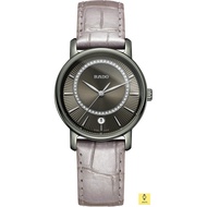 RADO Watch R14064715 / DiaMaster Diamonds / Women's / Quartz / Date / 33mm / Leather Strap / Grey