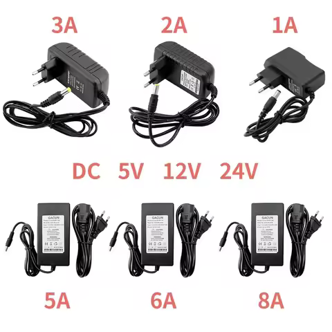 DC 5V 12V 24V Switching Power Supply 1A 2A 3A 5A 6A 8A Source 220V To 5V 12V 24V Adapter Power 220V 