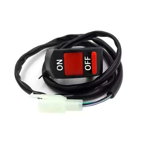 1pc Universal 12V Motorcycle Handlebar Accident Hazard Light Switch On/Off Button