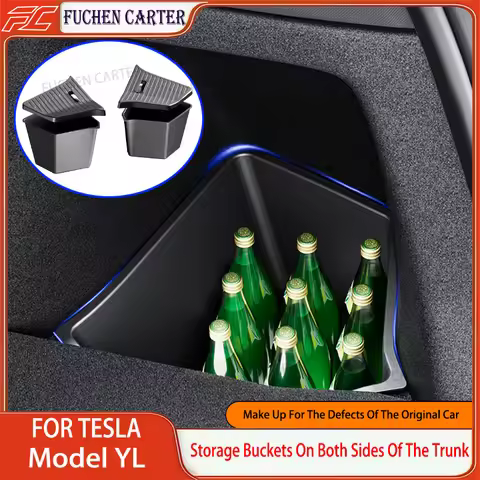 For New Tesla Model YL Launch2026 Car Trunk Side Left Right Tidying Packet Storage Box Model YL Trun