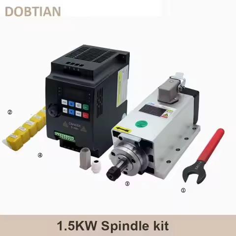 New Arrival 1.5KW CNC Spindle Motor 110v / 220v ER11 Spindle 24000RPM +1500w VFD 50/60hz + ER11A wre
