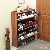 Doorway17cm Small Shoe Cabinet Ultra-Thin Economical Modern Shoe Cabinet Flip-Bucket Multi-Functiona