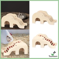 [ Wood Hamster Climbing Toy Hideout Habitat Hamster Hut Animal Climbing Stair for Other Small Animals