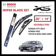 Bosch Advantage BA2614 Wiper Blade 26" & 14" For Honda City/ Jazz / Toyota Wish