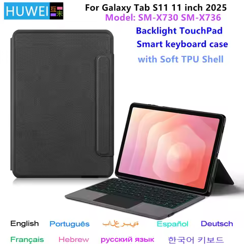 Magic Keyboard Case For Samsung Galaxy Tab S11 11 inch 2025 SM-X730 SM-X736 Tablet Keyboard Cover fo