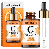 Serum Vitamin C (1 Fl, Oz), Esen Wajah Anti-Penuaan & Serum Mata dengan Vitamin C, Asid Hyaluronik, 