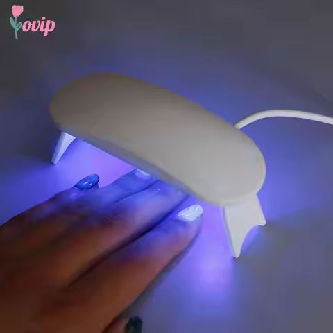 UV LED Lamp 6W Nail Dryer Machine Portable Micro USB Cable Home Use Nail UV Gel Varnish Dryer 3 LEDS