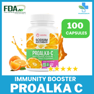 ✅ 100% Authentic ProAlka C Vitamin C with Alkaline contains 500 mg and 100 Capsules Vitamin C with Zinc, Immunopro, Rosehips, Goji Berry Effective Sodium Ascorbate Kishaki Essentials Food Supplement ProAlka C