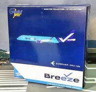 GeminiJets 1:400,飛機模型 Breeze Airways E195AR,GJMXY2043