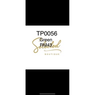 Ready Stock TP0056 Green V领上衣