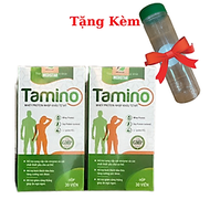 Combo 2 Hộp Viên Uống Tăng Cân TAMINO - Bổ Sung Hợp Chất Whey Protein, Tặng Kèm Bình Uống Nước