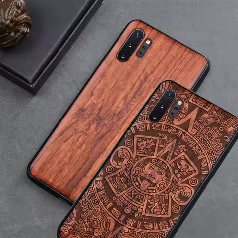 For Samsung Note 10 Case Boogic Original Wood funda Samsung Note 20 Ultra Rosewood Cover Phone Case