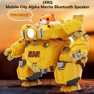 Jxrq Movable City Alpha Mecha Bluetooth Audio Creative Desktop Speaker Robot Luminous