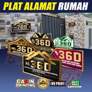 PLAT ALAMAT RUMAH / PAPAN TANDA RUMAH CANTIK / Papan Alamat Rumah /  Plat Alamat Rumah / MODERN HOUS