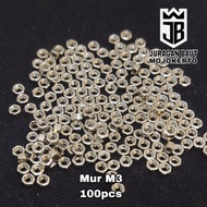 M3 nuts 100pcs