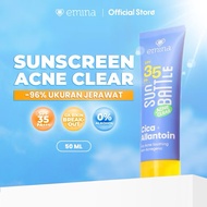 Emina Sun Battle SPF 35 PA +++ Acne Clear Airy Sunscreen Emina Sun Battle Acne clear sunscreen spf 3