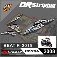 2008 striping honda beat fi 2015 - striping variasi list beat fi - putih