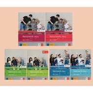 GERMAN BAHAS LEARNING BOOK NETZWERK NEU Kursbuch & Ubungbuch one set A1, A2, B1 "FULL COLOR