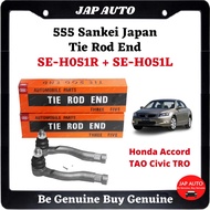 1 Pasang 555 Sankei Japan Tie Rod End Honda Accord TAO Civic TRO SE-H051R + SE-H051L