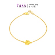 TAKA Jewellery 916 Gold Bracelet with Snow Flake