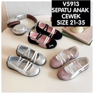 (LOLI-JKT) SP- V5913 GIRLS' SHOES / FLAT SHOES SUEDE SPEEDCAT BALLET PUM LIGHT SIZE 21-36