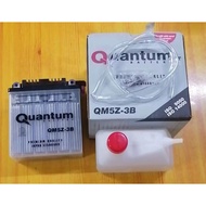 ℗♛MOTORCYCLE QUANTUM BATTERY QM3Z-3B 12N 5L WITH SOLUTION FOR MIO SPORTY