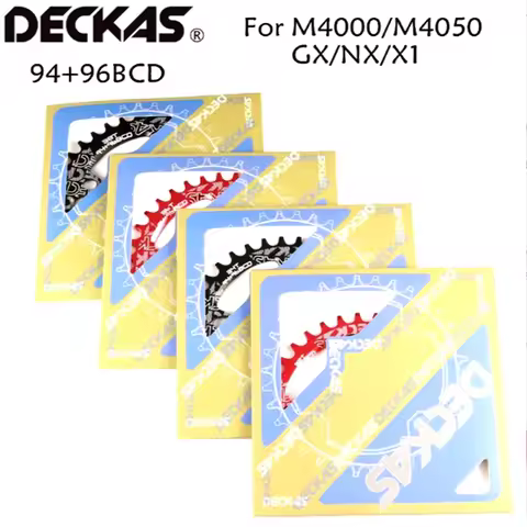 DECKAS 94+96 BCD Bicycle Chainwheel 32T/34T/36T/38T/40T/42T/44T MTB Mountain Crown Round Oval For M4