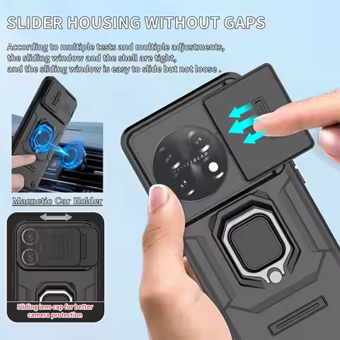 For OnePlus 11 5G Case Magnetic Holder Ring Armor Shockproof Phone Cases For One Plus 11 oneplus11 C